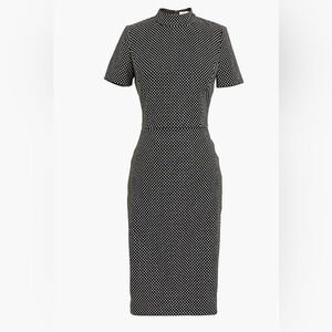 J. Crew Mockneck Jacquard Dress